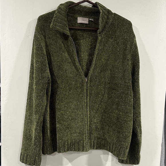 croft & barrow Jackets & Blazers - Croft & Barrow green jacket XL Women’s Holiday